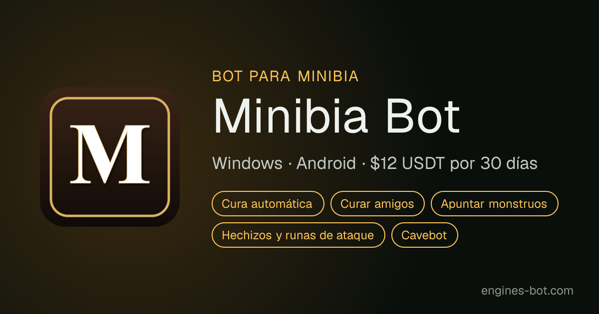 Minibia Bot: el bot para Minibia en PC y Android